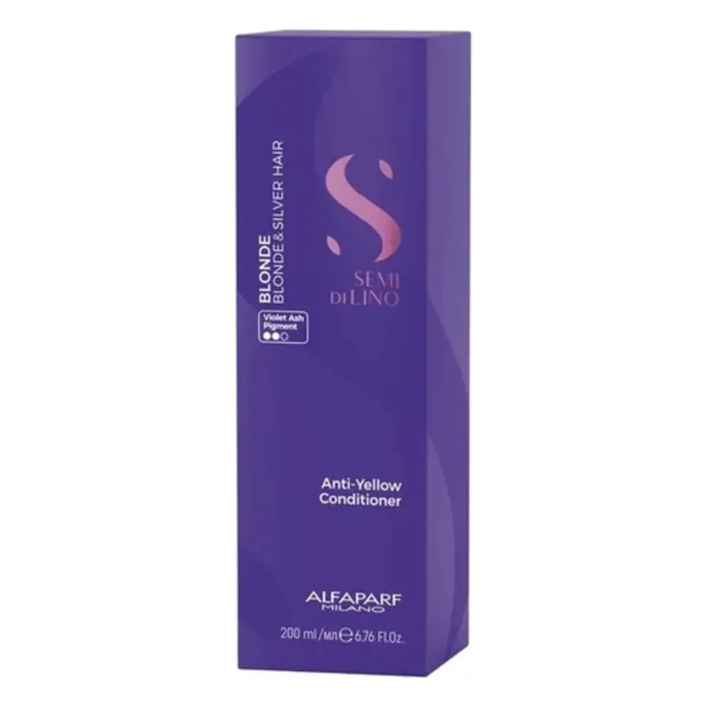 Alfaparf Semi Di Lino Blonde Silver Hair Acondicionador - Imagen 2
