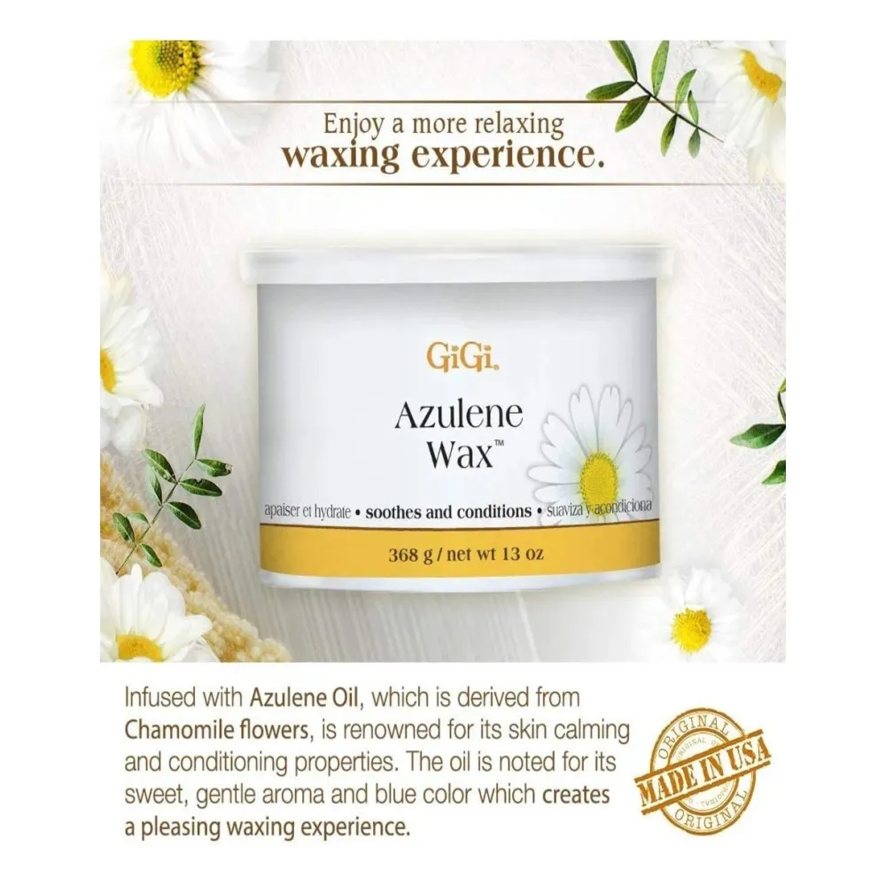 Cera Para Depilar Gigi Azulene Wax Manzanilla 368 Gramos - Imagen 3
