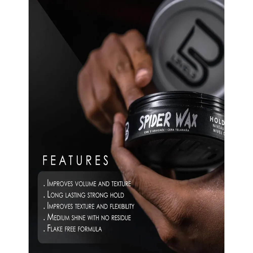 Level 3 Spiderwax — Cera para Cabello Fijación Fuerte - Imagen 2