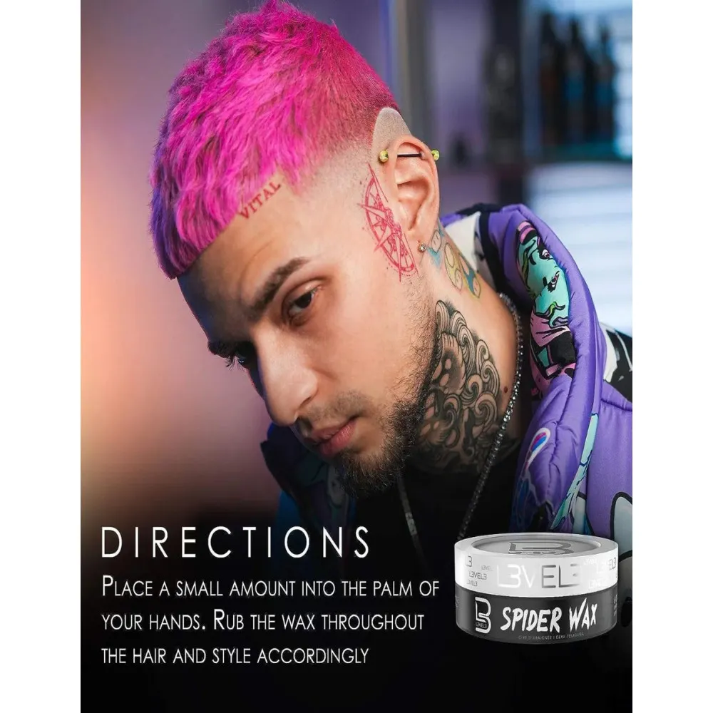 Level 3 Spiderwax — Cera para Cabello Fijación Fuerte - Imagen 3