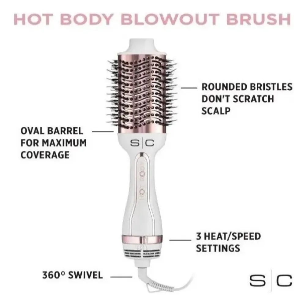 Cepillo De Aire Caliente Secador De Cabello Volumizador