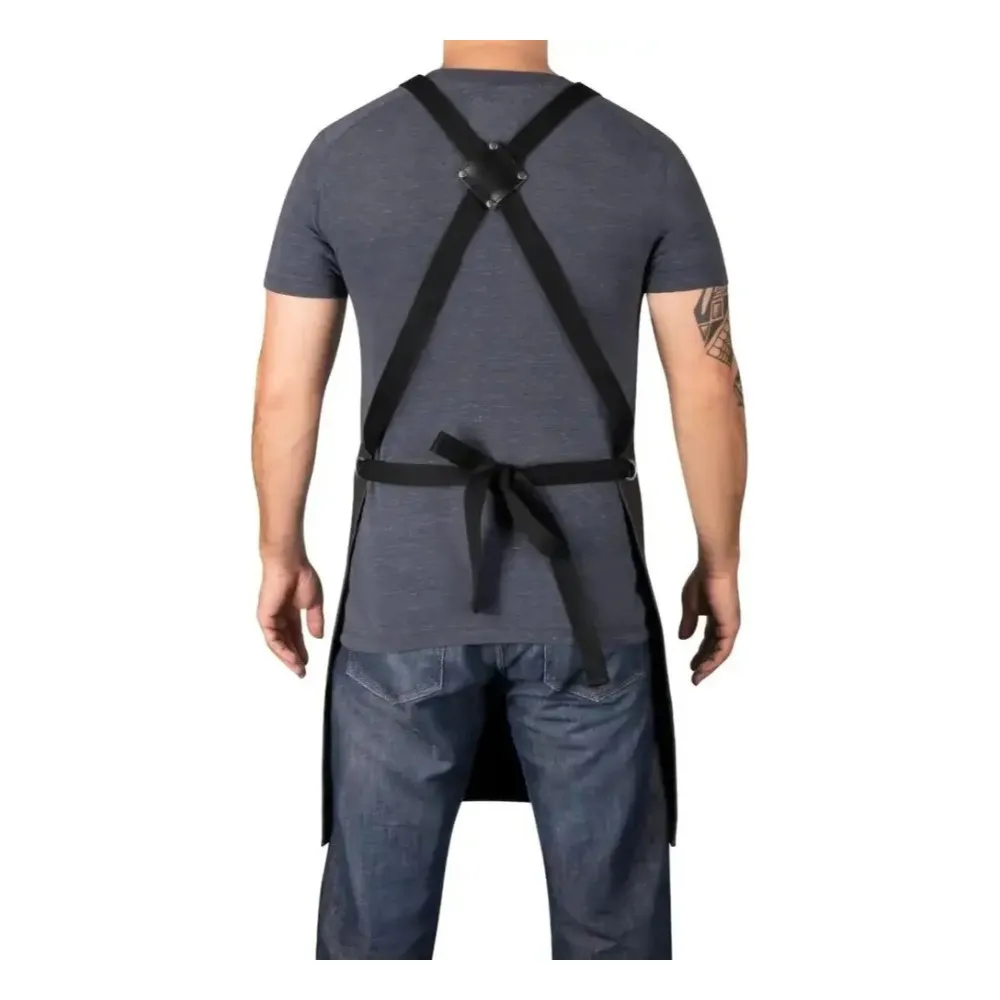 Mandil Para Barbero Profesional Resistente Agua Stylecraft Color Gris Camuflaje Camuflado