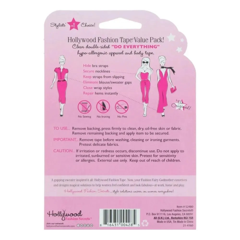 Estuche De Cinta Adhesiva Hollywood Fashion Tape 36 Unid