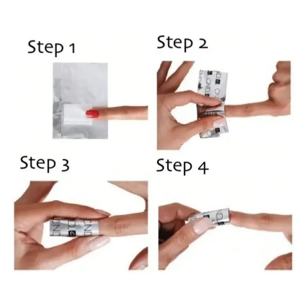 Envolturas Removedoras De Esmalte Y Gel De Uñas Cnd 10 Unid