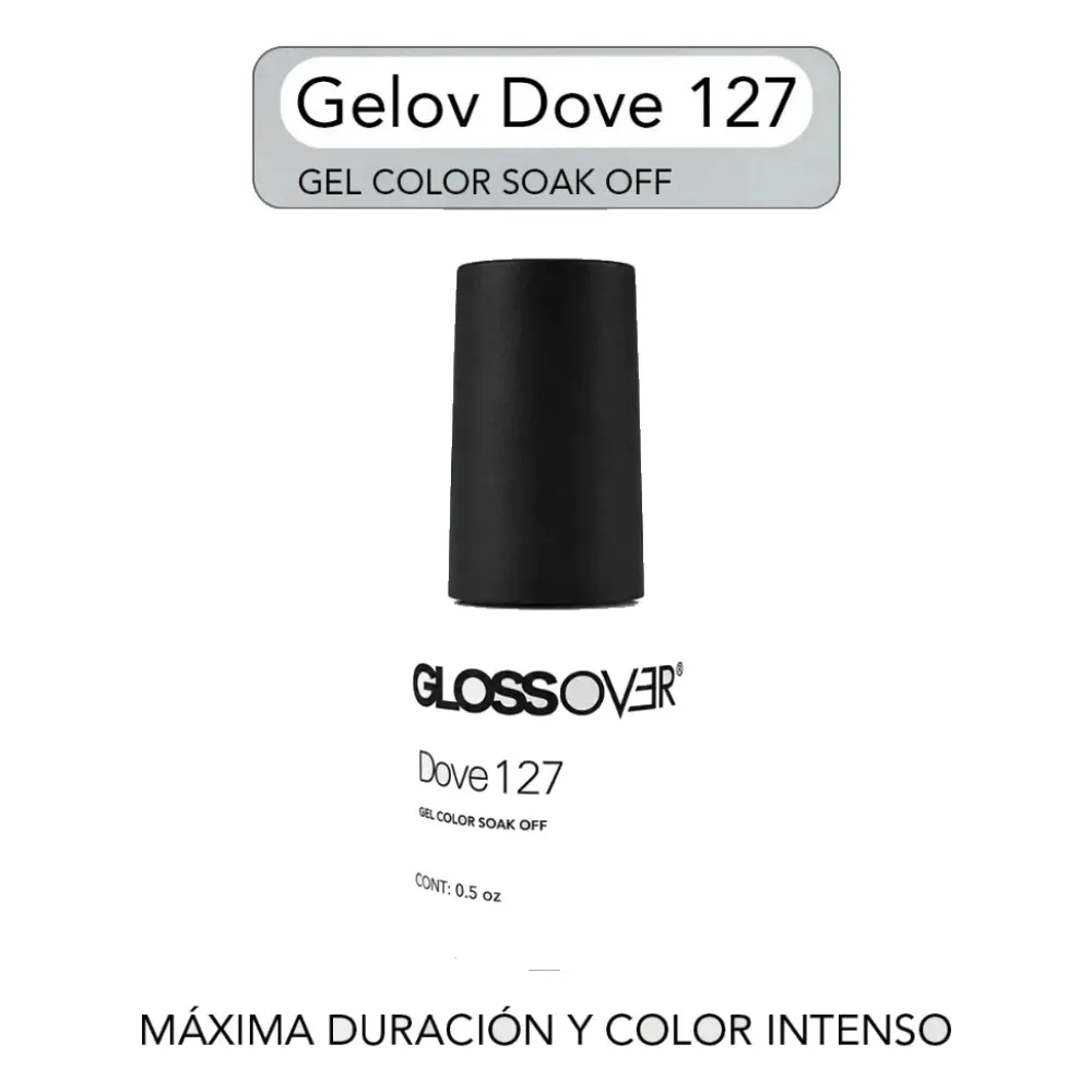 Gel Semipermanente Gloss Over Gelov Dove 127 Blanco 15ml