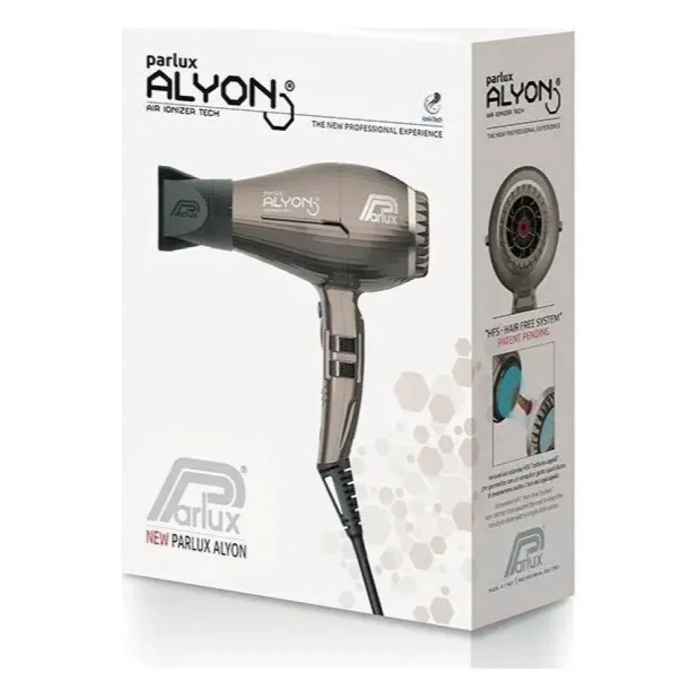 Secadora Profesional Parlux Alyon Air Ionizer Tech Silver Plateado
