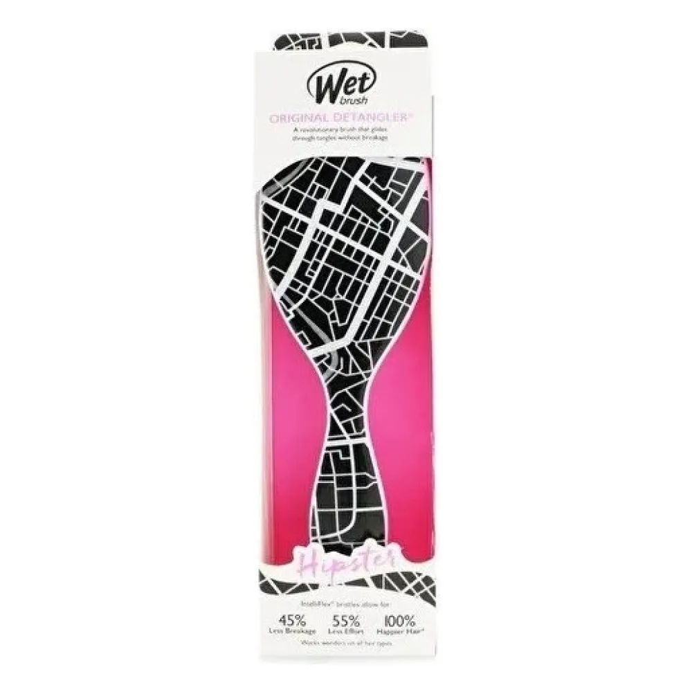 Cepillo Para Cabello Wetbrush Orig Detangler Safari Street Negro