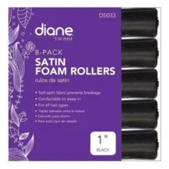 Rulos De Satin De 1 PuLG Paquete De 8 Unidades Marca Diane
