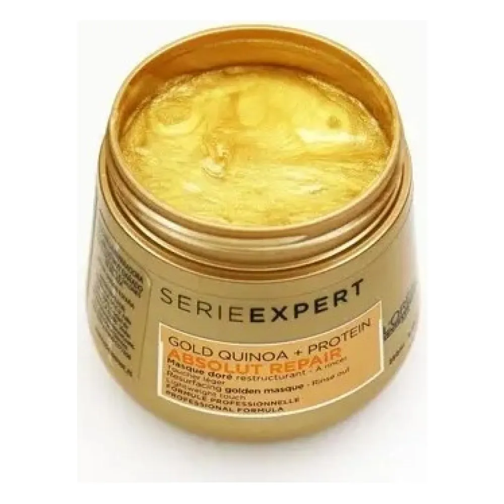 Loreal Mascarilla Dorada Gold Quinoa Absolut Repair 250 Ml