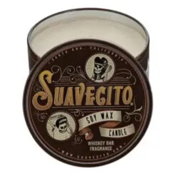 Vela Aromática Cera De Soja Suavecito Whiskey Bar Marrón