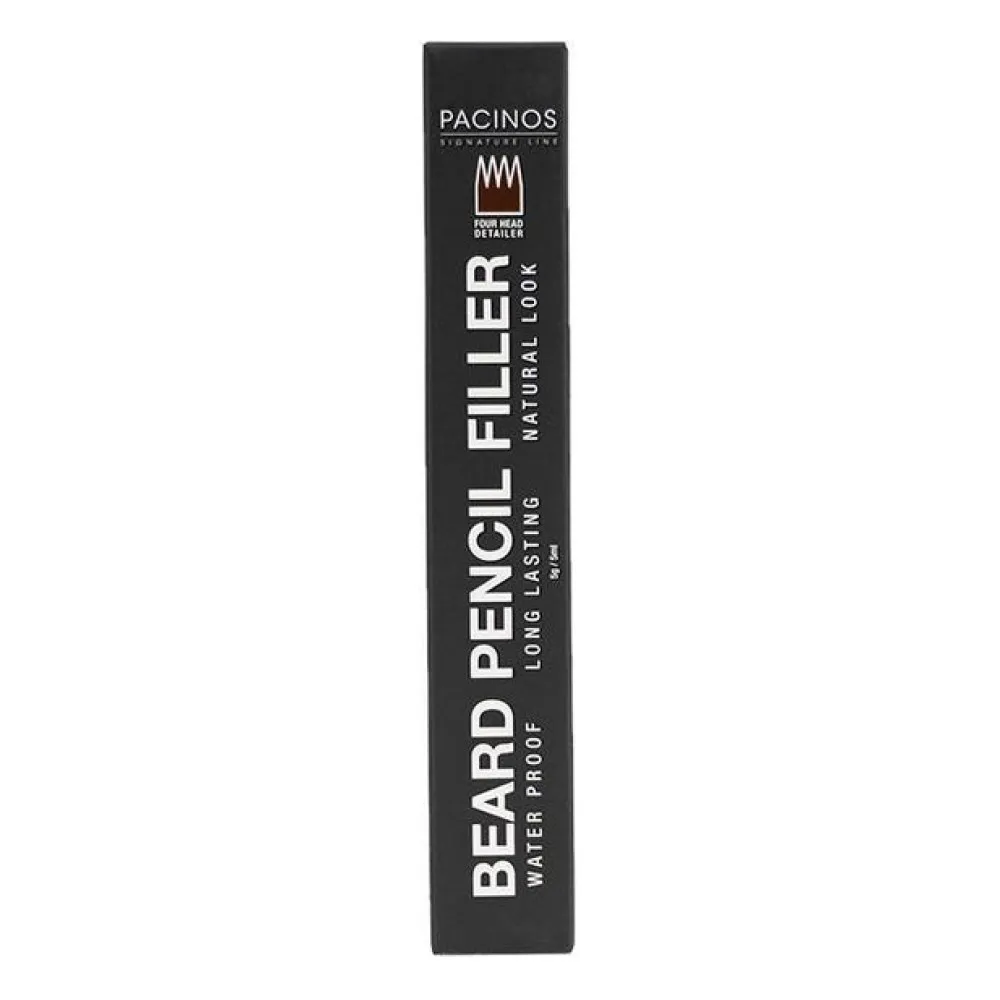Pacinos Beard Pencil Filler Lápiz Rellenador De Barba Castaño Oscuro