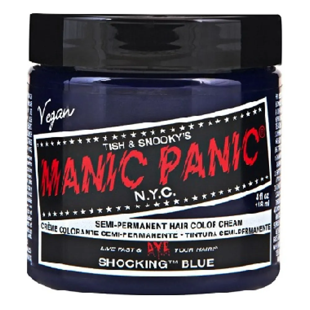 Tinte Para Cabello En Crema Semipermanente Manic Panic Shocking Blue