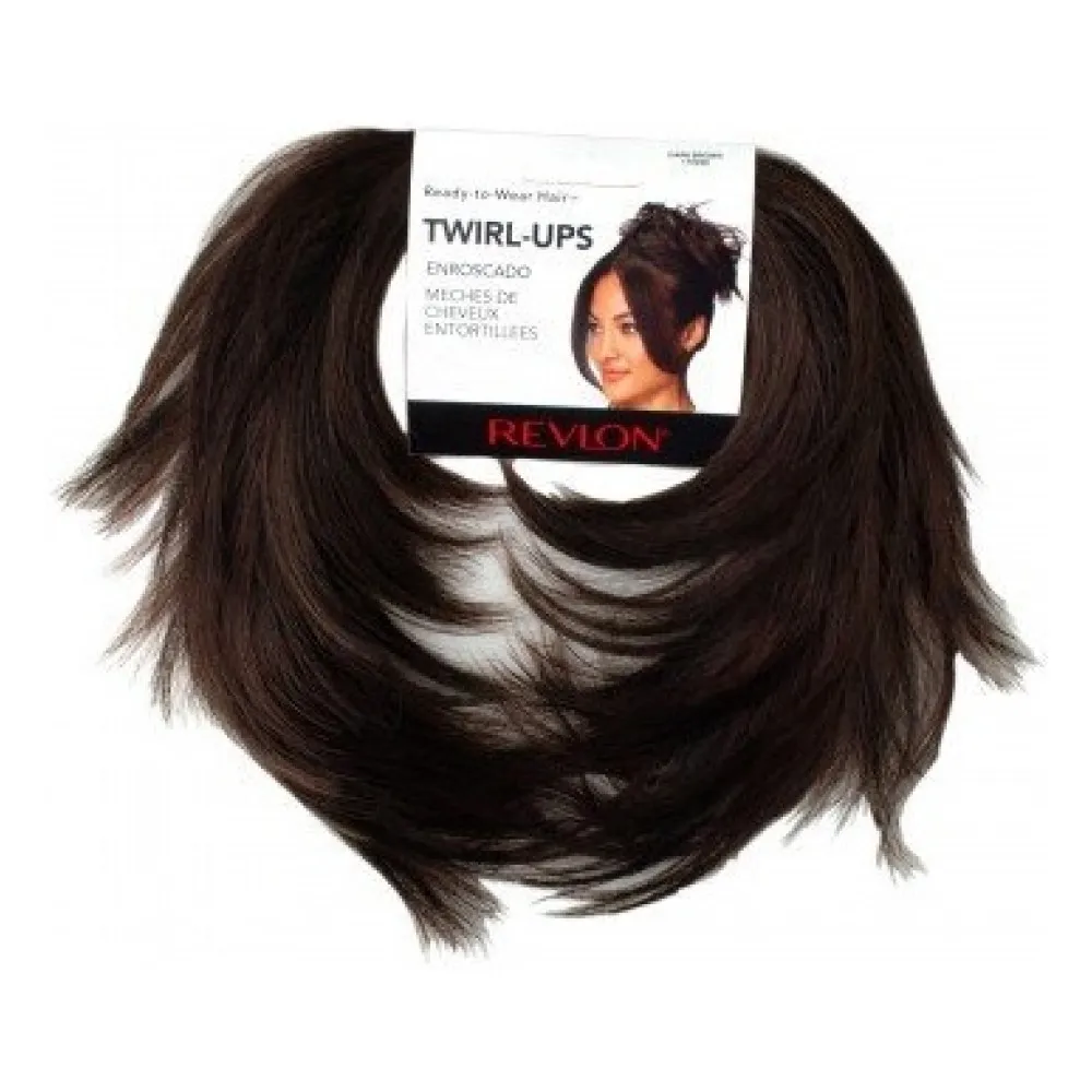 Chongo Postizo Revlon Twirl Ups, Fibra De Kanekalon (DARK BROWN)