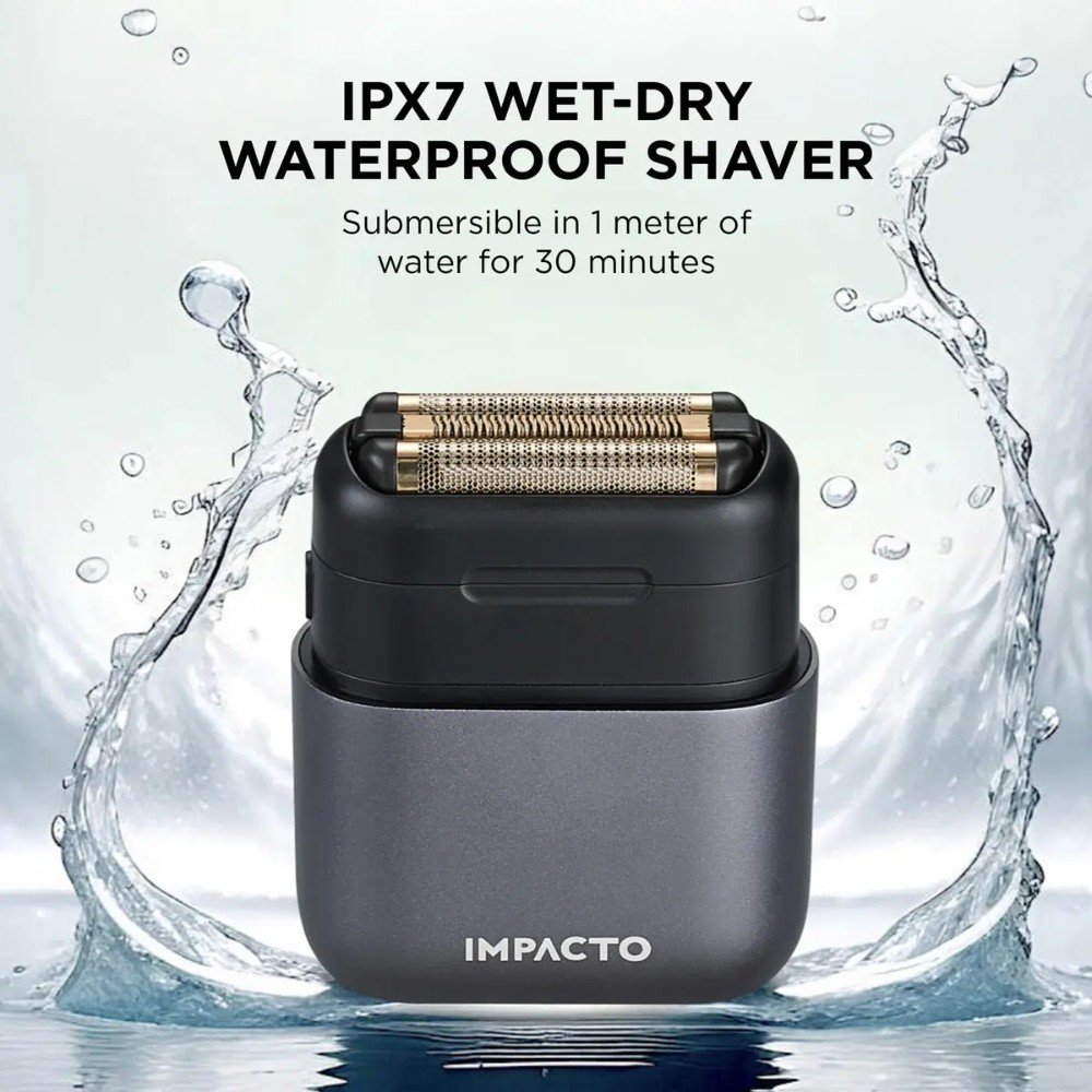 COCCO Impacto Micro Wet/Dry Afeitadora Higiénica de Triple Hoja Gris Mate