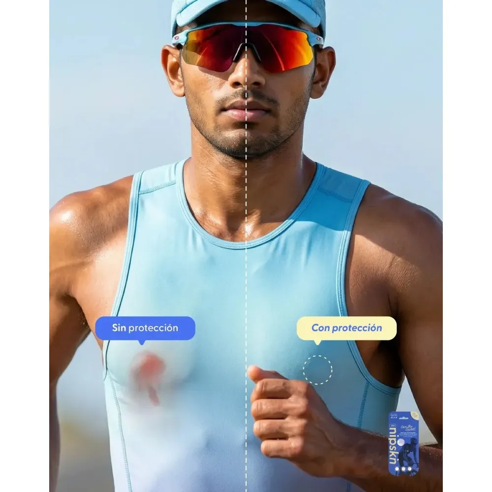 Protector Pezón Antiroce Reutilizable Para Deporte, Nipskin