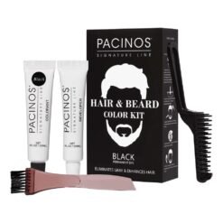Pacinos Kit De Color Para Cabello Y Barba Color Negro No Aplica