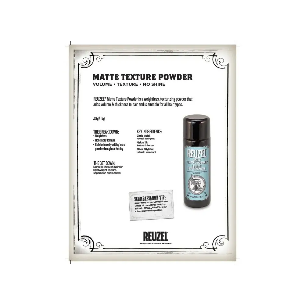 Reuzel Matte Texture Powder Polvo Texturizante 15 g