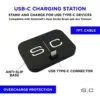 Base De Carga USB-C Para Telefonos Y Maquinas Stylecraft Color Negro