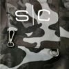 Mandil Para Barbero Profesional Resistente Agua Stylecraft Color Gris Camuflaje Camuflado