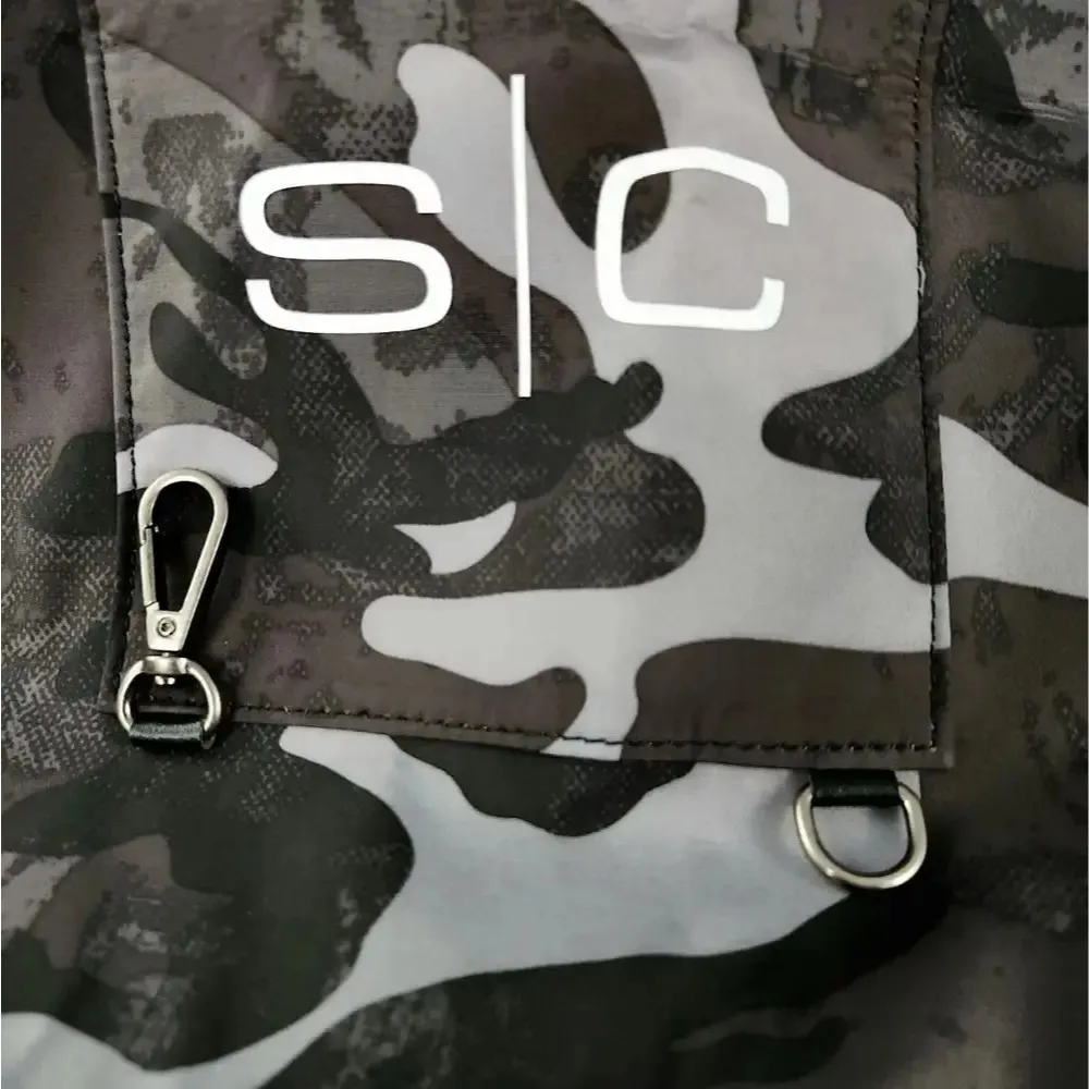 Mandil Para Barbero Profesional Resistente Agua Stylecraft Color Gris Camuflaje Camuflado