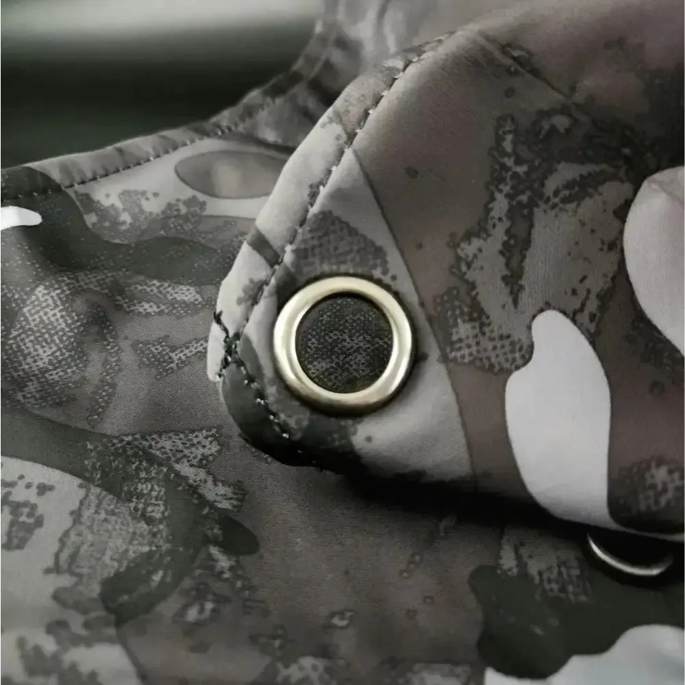 Mandil Para Barbero Profesional Resistente Agua Stylecraft Color Gris Camuflaje Camuflado