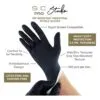 Guantes Descartables Stylecraft Guantes De Nitrilo Color Negro Talle P X 100 Unidades