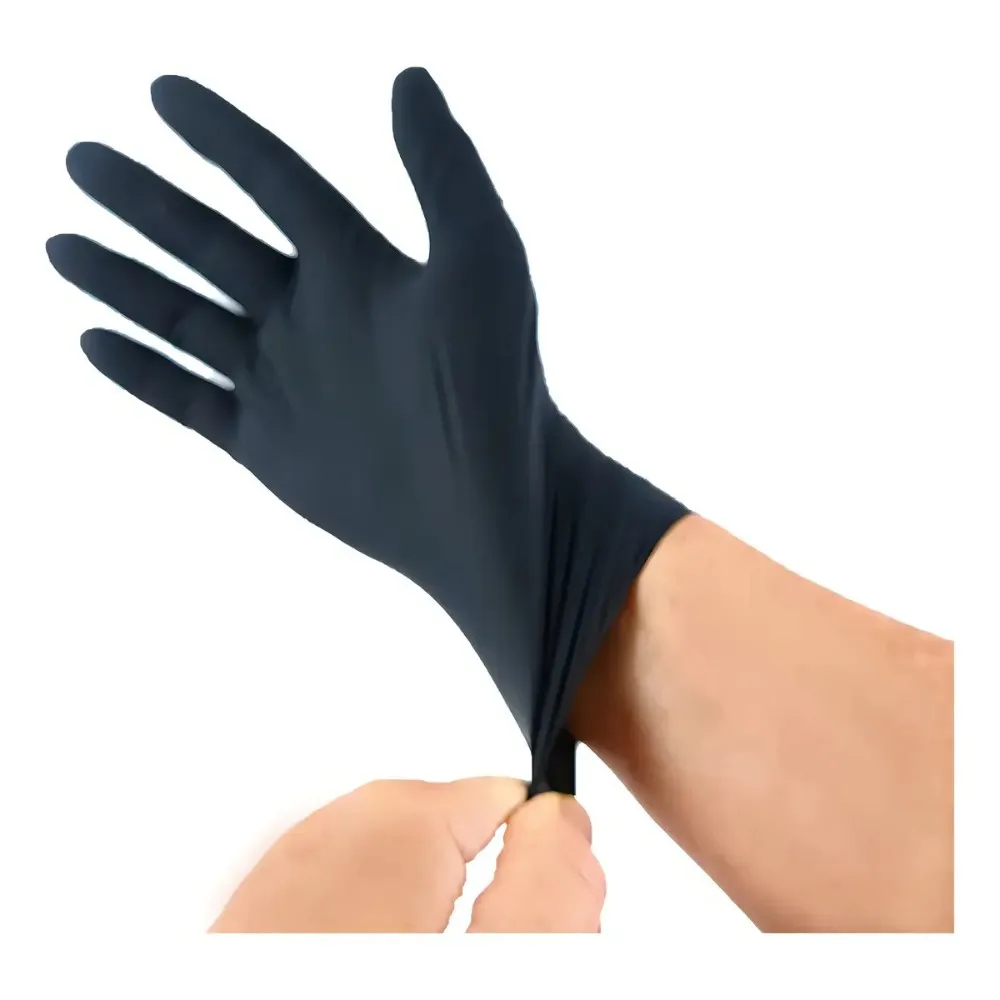 Guantes De Látex Stylecraft Negros Sin Polvo Para Peluquería, Talla Xl (caja Con 90 Unidades) Negro