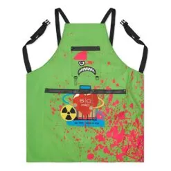 Mandil Para Barbero Estilista Stylecraft Studio Apron Color Verde Radioactivo Verd