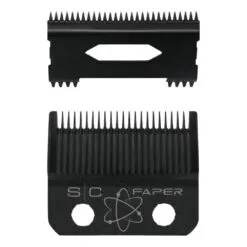 Set Cuchillas De Repuesto Para Maquina Clipper Faper Sc Color Negro