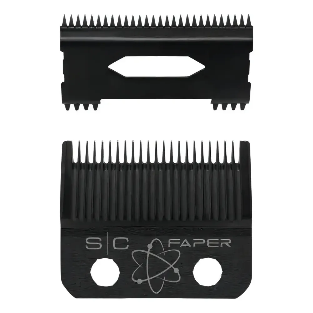 Set Cuchillas De Repuesto Para Maquina Clipper Faper Sc Color Negro