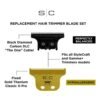 Set Cuchillas De Repuesto Para Maquina Trimmer Fixed Gold Dorado