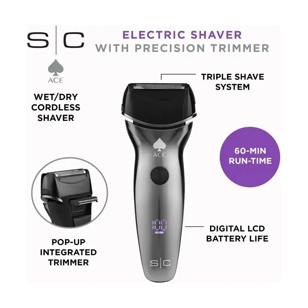 Rasuradora Afeitadora Profesional Stylecraft Ace Shaver Negro