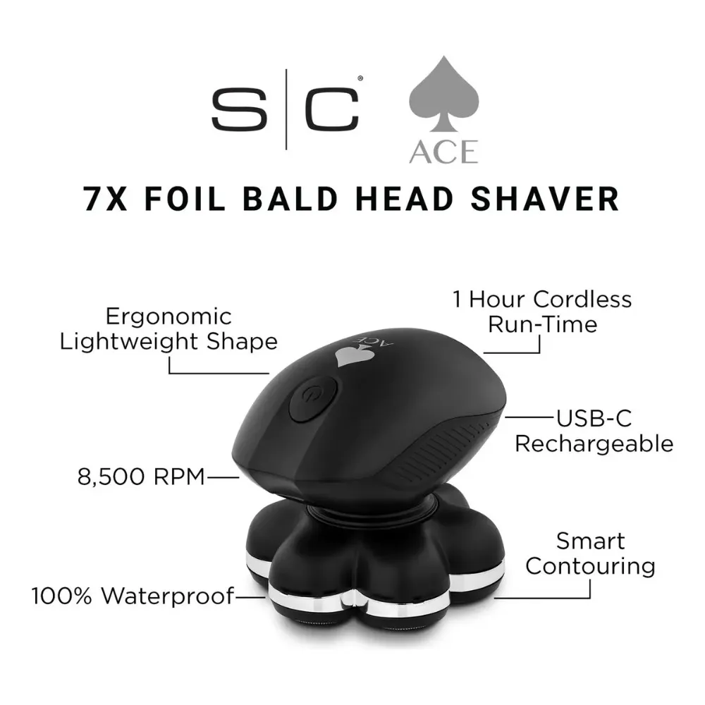 Rasuradora Barba Y Calvo Shaver 7 Foil Ace Stylecraft Negro