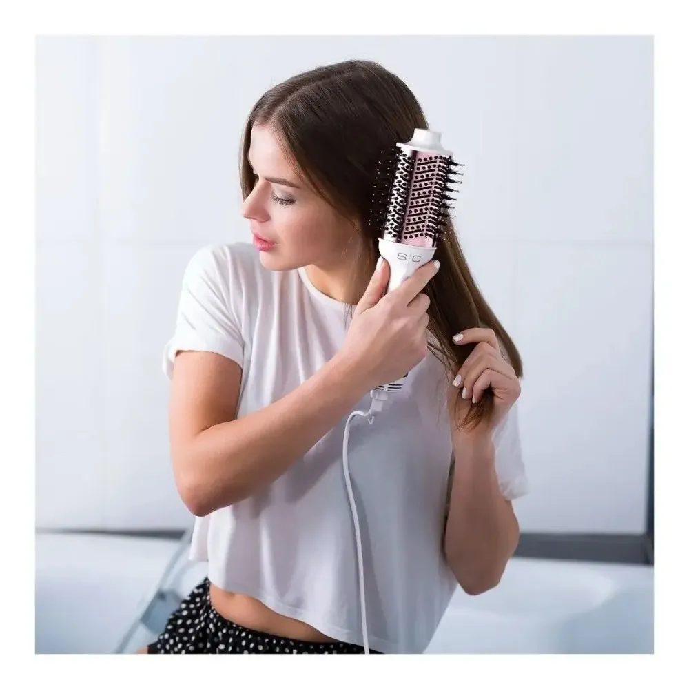 Cepillo De Aire Caliente Secador De Cabello Volumizador