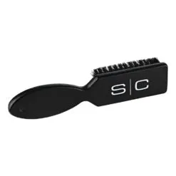 Cepillo Profesional Barbero De Madera Cerdas Naturales Negro