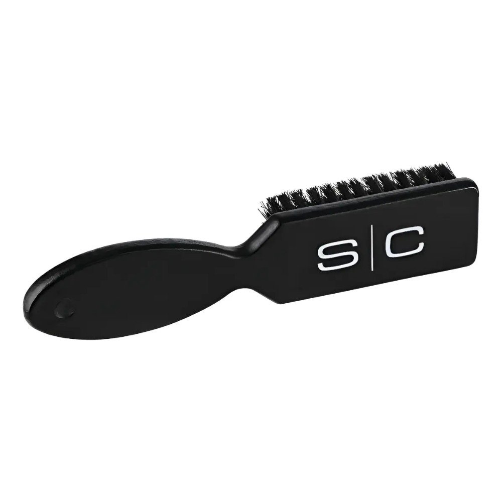 Cepillo Profesional Barbero De Madera Cerdas Naturales Negro