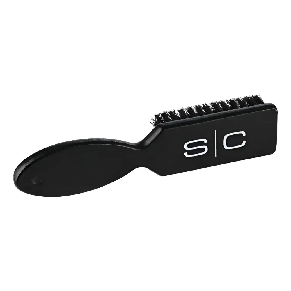 Cepillo Profesional Barbero De Madera Cerdas Naturales Negro
