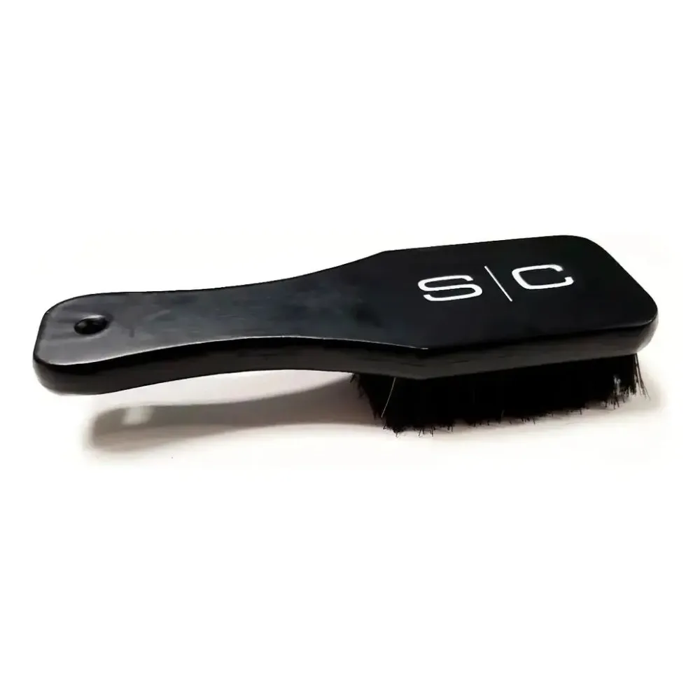 Cepillo Profesional Barbero De Madera Paddle Brush Sc Color Negro