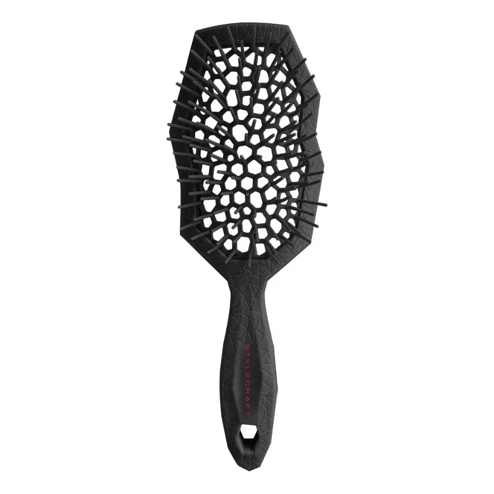Cepillo Desenredante Cabello Stylecraft No Knots Detangler Negro