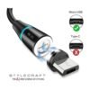 Cable De Carga Micro USB Magnetico Stylecraft Negro
