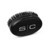 Cepillo Profesional Barbero De Madera Militar Ovalado Sc Color Negro