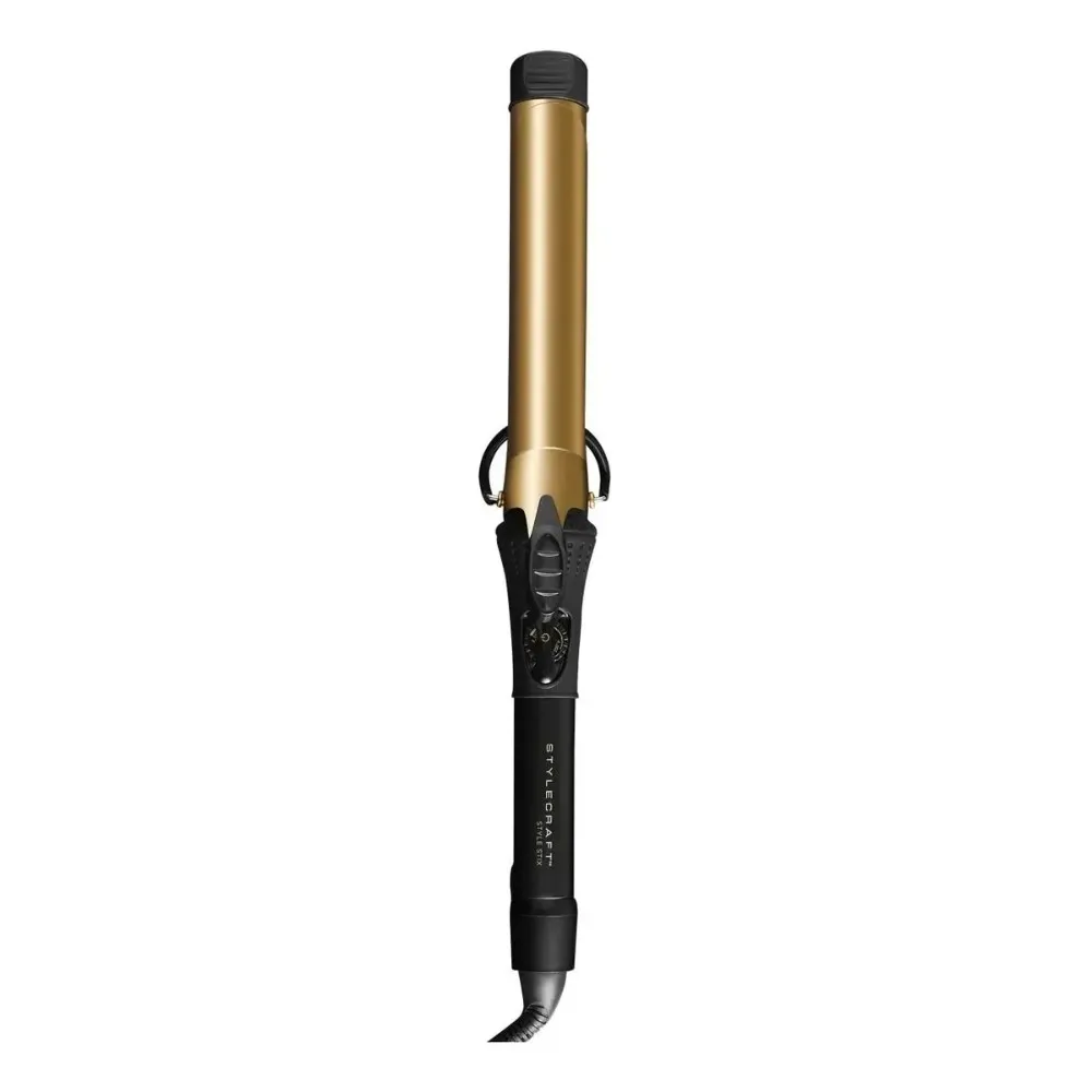 Rizadora Stylecraft 1 Long Spring Curling Iron 24 Quilates