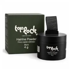 Toplock Polvo Capilar Maquillaje Negro 4 g