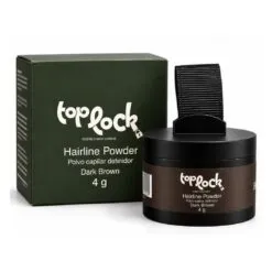 Toplock Polvo Capilar Maquillaje Castaño Oscuro 4 g